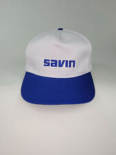 Used, Vintage Savin Photocopiers Snapback Trucker Hat Cap - Blue and White for sale  Shipping to South Africa
