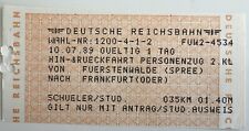 Fahrkarte deutschen reichsbahn gebraucht kaufen  Fürstenwalde/Spree