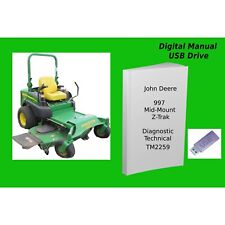 John Deere 997 Mid-Mount Z-Trak Diagnostic Repair Technical Manual See Desc. for sale  Shipping to South Africa