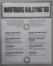 Wartburg knight rallying for sale  BOURNE