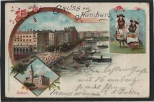 Hamburg lithographie 1899 gebraucht kaufen  Gotha