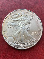 2008 USA - American Silver Eagle One Dollar Coin .999 Liberty Bullion Round $1, used for sale  KNOTTINGLEY