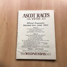 Ascot 1930 second for sale  HEXHAM