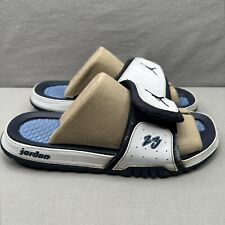 Sandálias masculinas AIR JORDAN Hydro 2 Premier tamanho 8 branco azul OG raras UNC slides comprar usado  Enviando para Brazil