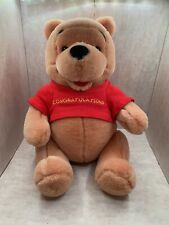 VINTAGE DISNEY WINNIE THE POOH CONGRATULATIONS PLUSH RARE for sale  Shipping to South Africa