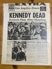 MANCHETE DE JORNAL VINTAGE ~ASSASSINO MATA PRESIDENTE JOHN KENNEDY JFK MORRE 1963 comprar usado  Enviando para Brazil