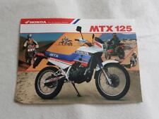 Honda mtx125 motorcycle for sale  LEICESTER