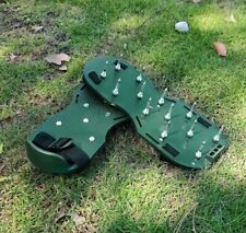 Lawn Aerator Shoes/Grass Aerating Adjustable Straps Garden Tool Lot Of 2 Pairs for sale  Shipping to South Africa