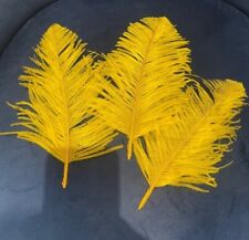 Yellow ostrich feathers for sale  NOTTINGHAM
