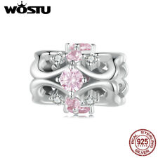 Pulseira Wostu Moda Feminina 925 Prata Esterlina Coração Cintura Contas Ajuste Presente comprar usado  Enviando para Brazil