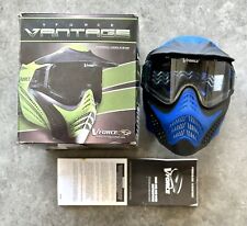 Óculos de proteção capacete de paintball VForce Vantage com viseira - Azul comprar usado  Enviando para Brazil