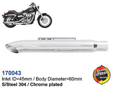Silenciador universal de motocicleta para Chopper aço inoxidável/cromo 170043 comprar usado  Enviando para Brazil