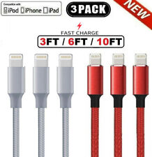 Pacote com 3 cabos USB carregador rápido para iPhone 7 8Plus iPhone 8 11 12 13 14 Pro Max XR comprar usado  Enviando para Brazil