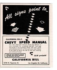 1951 CALIFORNIA BILL Chevy Speed manual hot rod motor Los Angeles CA anúncio vintage comprar usado  Enviando para Brazil
