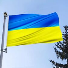 Large Ukraine Flag 150 x 90cm 5ft x 3ft Ukraine Ukrainian Flags Support Peace for sale  Shipping to South Africa