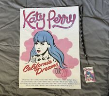 Pôster e cordão laminado Katy Perry The California Dreams Tour 2011, usado comprar usado  Enviando para Brazil