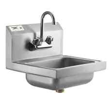 Used, Regency Wall Mounted Hand Sink with Gooseneck Faucet 12” x 16" - Stainless Steel for sale  Shipping to South Africa