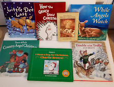 7 libros de cuentos para niños Navidad Invierno 11"" tapa dura aprendizaje educación de lectura segunda mano  Embacar hacia Argentina