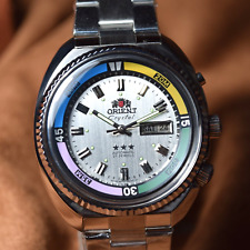 Usado, Relógio japonês Orient KING DIVER relógio automático KD 21 JEWELS mostrador prata original comprar usado  Enviando para Brazil