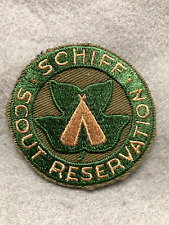 (QS-3)  Boy Scouts -   cut edge Schiff Scout Reservation patch, used for sale  Shipping to South Africa