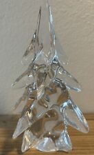 "Árbol de Navidad de pino de hoja perenne transparente vidrio artístico cristalino de 6" segunda mano  Embacar hacia Argentina