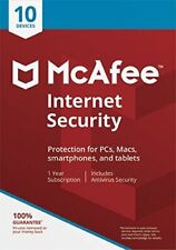 McAfee Internet Security & AntiVirus 2023 - 10 dispositivos/licencia de 1 año segunda mano  Embacar hacia Mexico