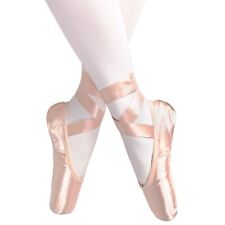 Adult Kids Ballet Pointe Dance Shoes Satin Women With Ribbons Silicone Toe Pad for sale  Shipping to South Africa