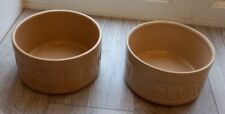 Dog bowls pair for sale  SHEFFORD