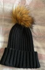 Knitted black winter for sale  GRANTHAM