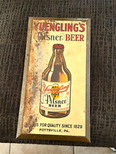 RARE 1930'S YUENGLING'S BEER TOC TIN OVER CARDBOARD SIGN YUENGLING POTTSVILLE PA for sale  Shipping to South Africa