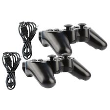 2x Pad Controle de Videogame Bluetooth Sem Fio Preto Para Sony PS3 Playstation 3 comprar usado  Enviando para Brazil