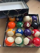 Pool ball set for sale  CASTLEFORD