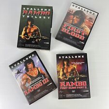 Rambo Trilogy 3x DVDs em uma caixa conjunto Sylvester Stallone, usado comprar usado  Enviando para Brazil
