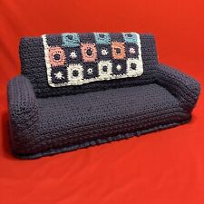 Sofá sofá de ganchillo con manta de abuela cama pequeña para gatos pequeños perros segunda mano  Embacar hacia Argentina