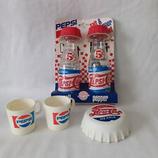 Vintage Pepsi Cola Salt Pepper Shaker Munchkin,Chilton Globe Childs Toy Cups for sale  Shipping to South Africa