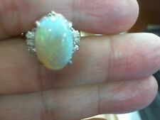 Opal Lady's Platinum-Diamond & Stone Ring 6 Diamonds .10 Carat T.W. (AD2002658) for sale  Shipping to South Africa