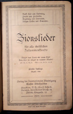 Zionslieder 1919 super gebraucht kaufen  Bielefeld