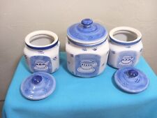Canister set white for sale  Arcadia
