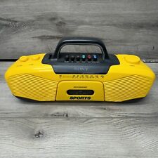 Rádio cassete Sony Sports amarelo Boombox CFS-902 FM/AM player resistente à água, usado comprar usado  Enviando para Brazil