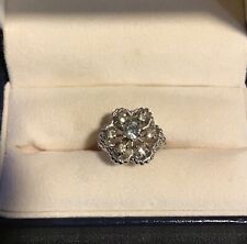 VARGAS 1950 18KT HGF ~ anillo lleno de oro pesado con piedras.  ¡Regalo de bonificación!, usado segunda mano  Embacar hacia Argentina