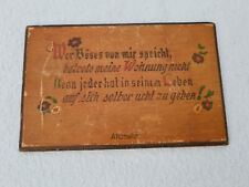 Holzschild antik sinnspruch gebraucht kaufen  Tübingen