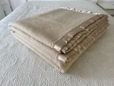 Cobertor de lã acrílico tufado bege vintage grande queen/king 250 cm x 245 cm comprar usado  Enviando para Brazil