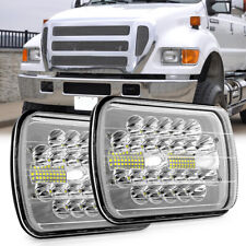 Usado, Par de faróis de LED 7X6" 5x7" para Ford Super Duty Truck F550 F650 F750 F600 F700 comprar usado  Enviando para Brazil