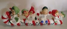 RARE 1950's Geo Z. Lefton #626 Angels on a Merry Christmas Candy Cane Japan  for sale  Wallkill