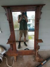 19th Century Victorian Walnut Pier Mirror, Hand Carved and Ornate, Refinished!, used for sale  Shipping to South Africa
