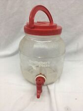 Vintage Godfathers Pizza Plastic Beverage Dispenser Jug with Spigot 96 Oz for sale  Shipping to South Africa