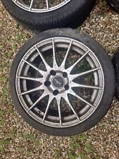 4 x 17" Fox Racing FX004 Silver Alloy Wheel Rims and Tyres -  205/45/17 for sale  HIGH WYCOMBE