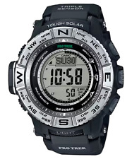 Usado, Relógio Casio Pro Trek masculino resistente solar atômico pulseira de resina preta 53 mm PRW3500-1 comprar usado  Enviando para Brazil