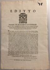 Manifesto perugia 1802 usato  Viterbo