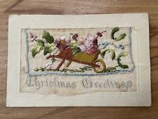 Silk embroidered postcard for sale  LEICESTER